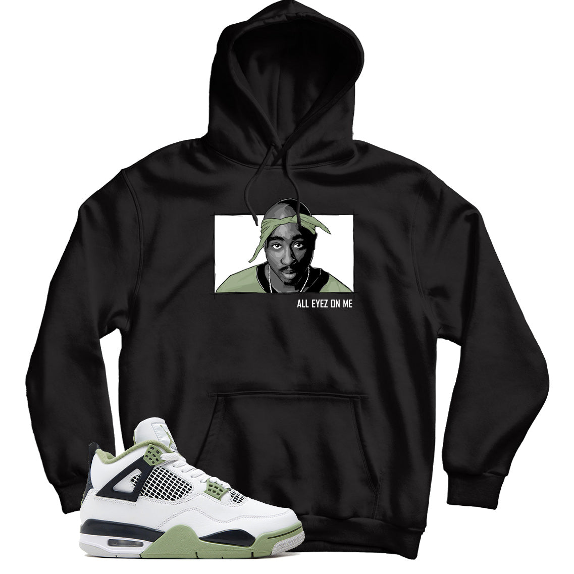 Jordan 4 Oil Green hoodie