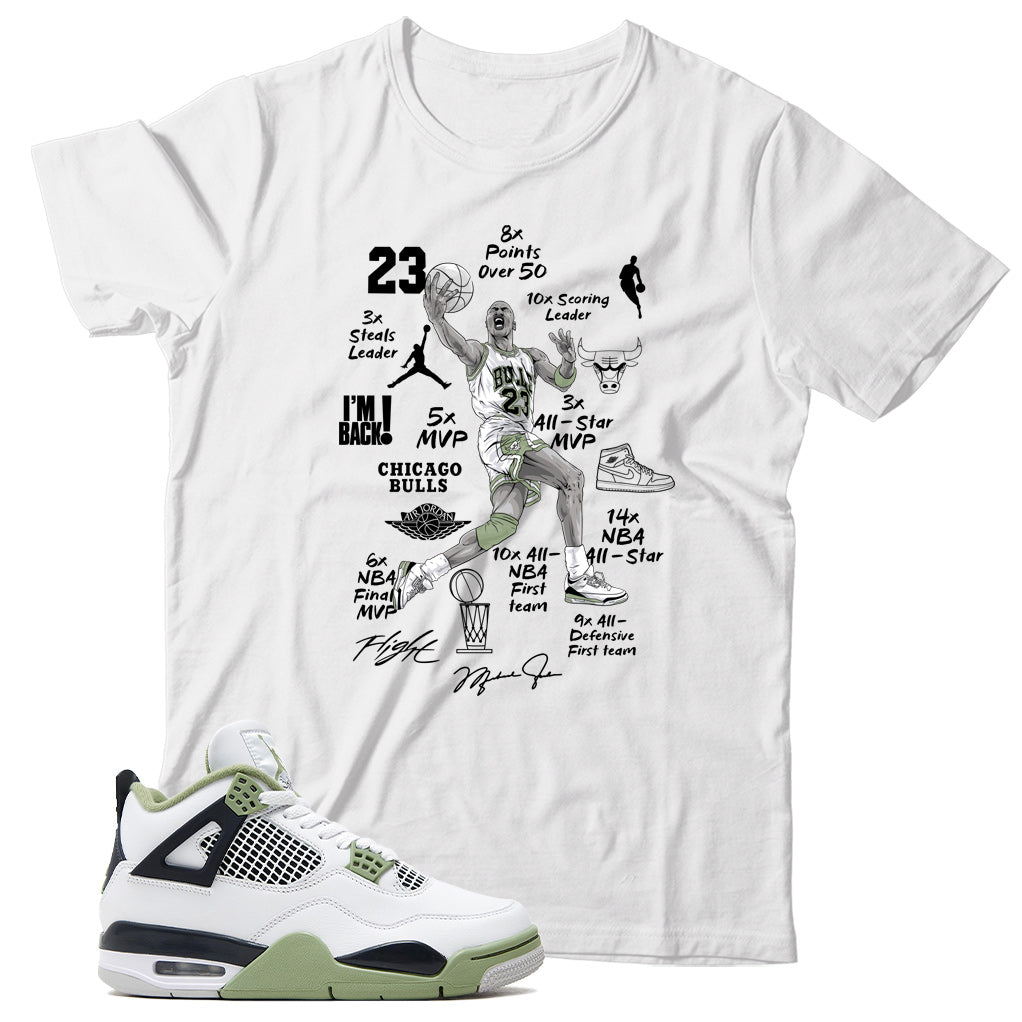 Jordan 4 Seafoam shirt