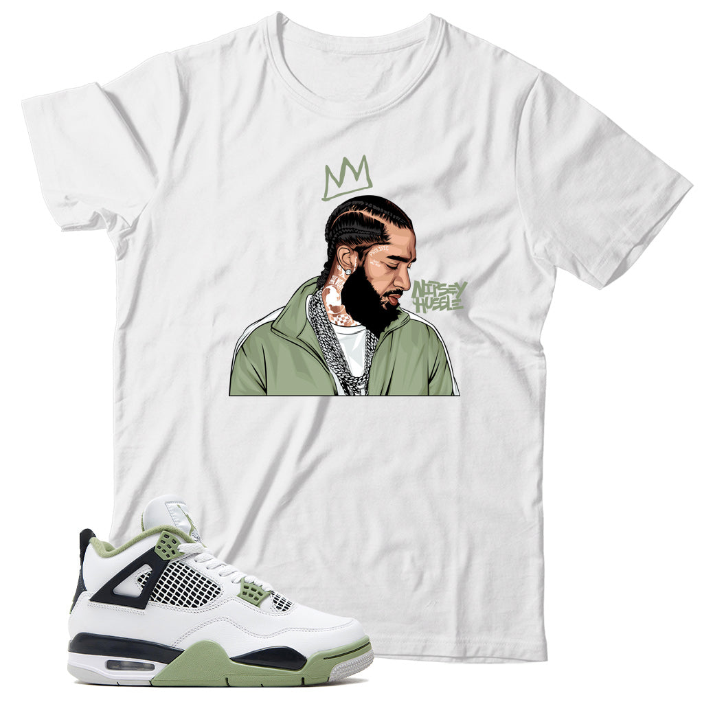 Jordan 4 Oil Green shirt
