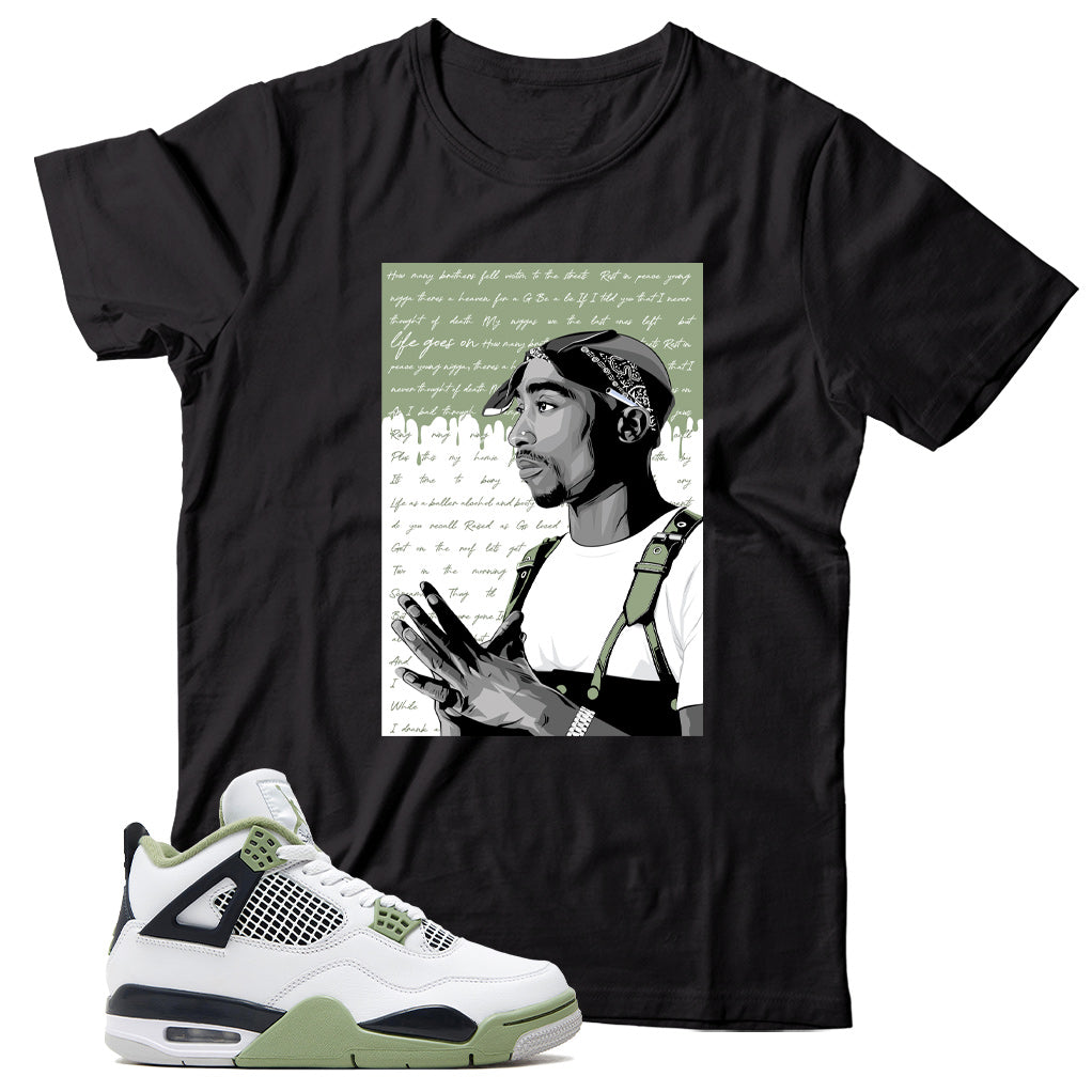 Jordan 4 Oil Green shirt