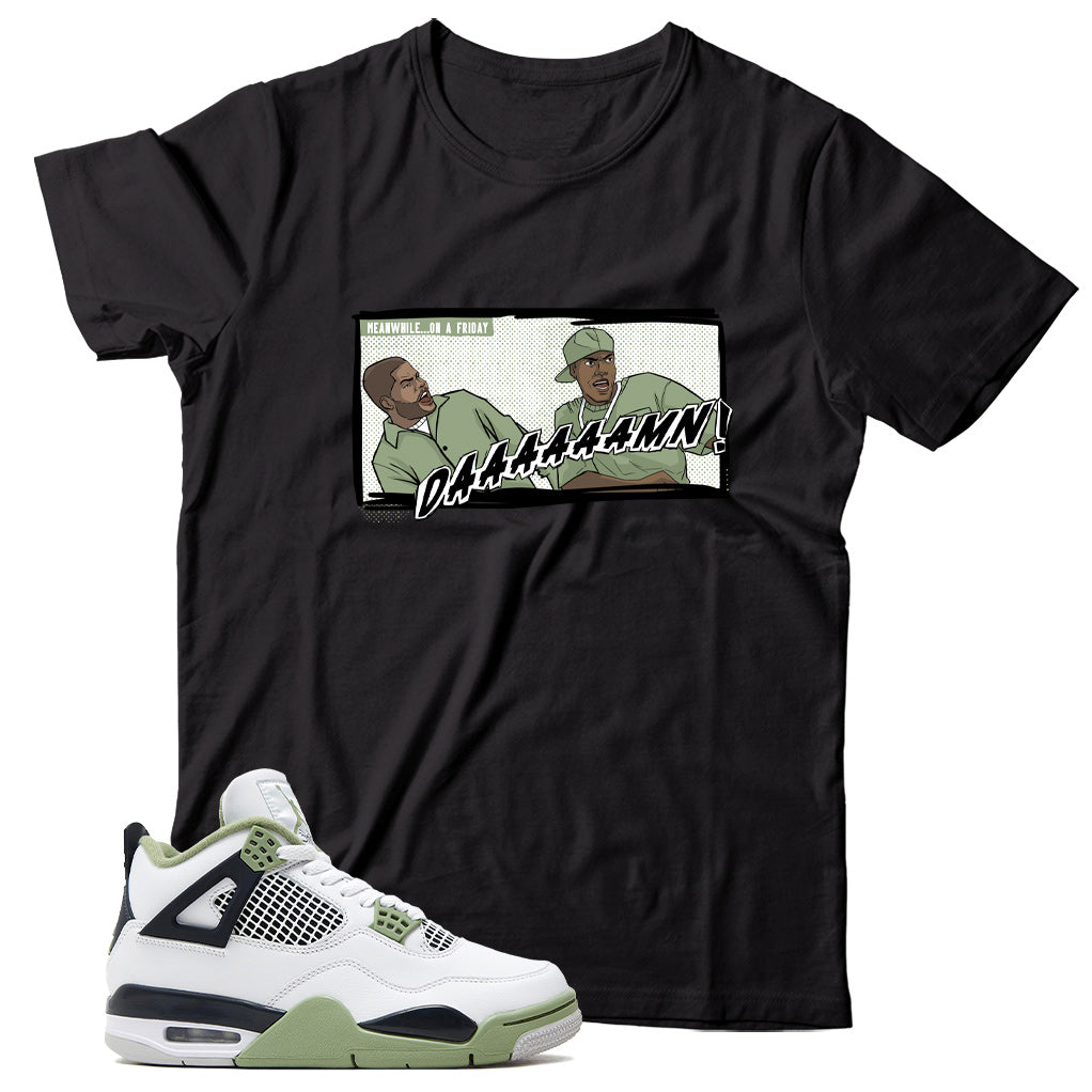 Jordan 4 Oil Green shirt