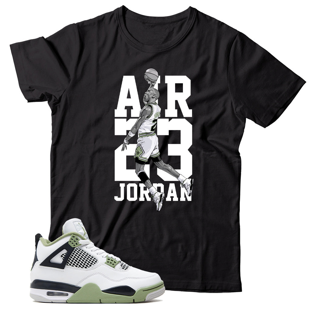 Jordan 4 Oil Green shirt