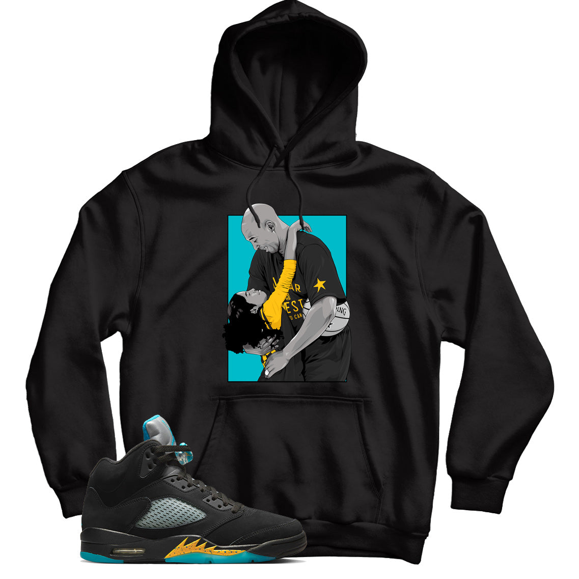 hoodie match Jordan 5 Aqua