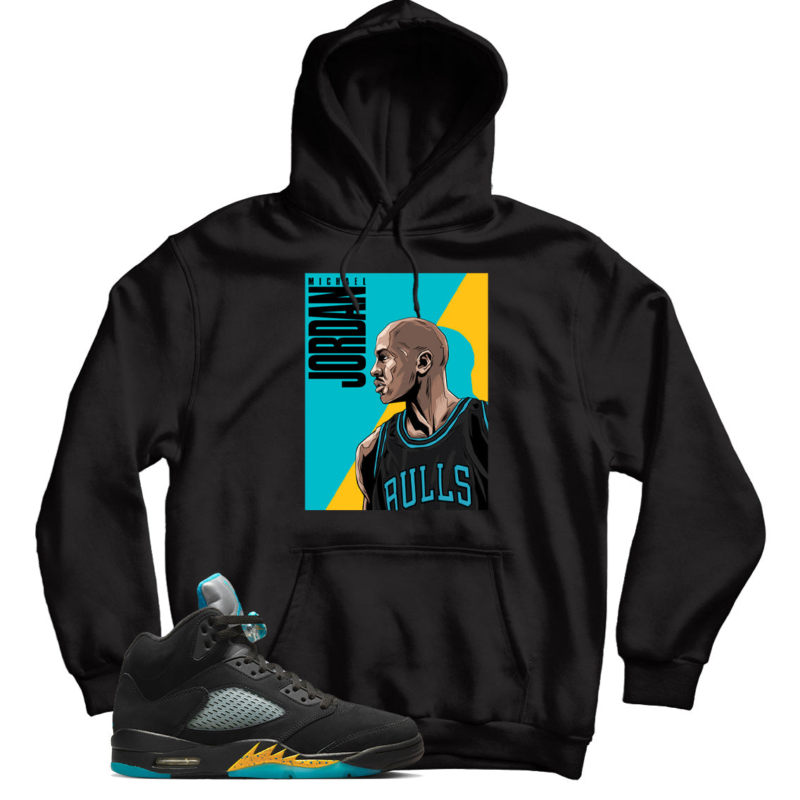 hoodie match Jordan 5 Aqua