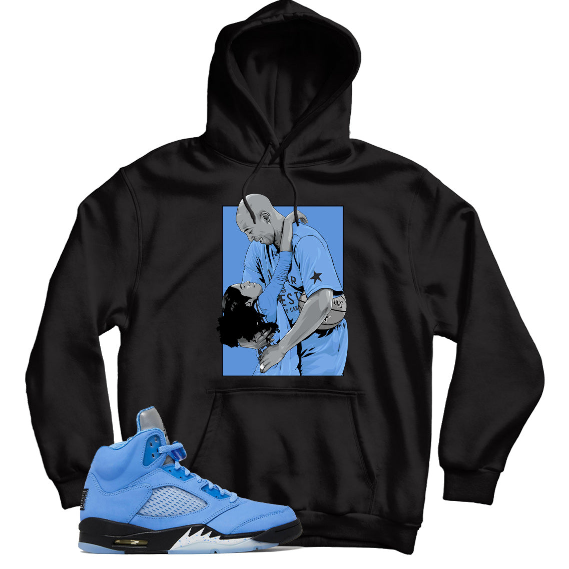 Jordan 5 UNC hoodie