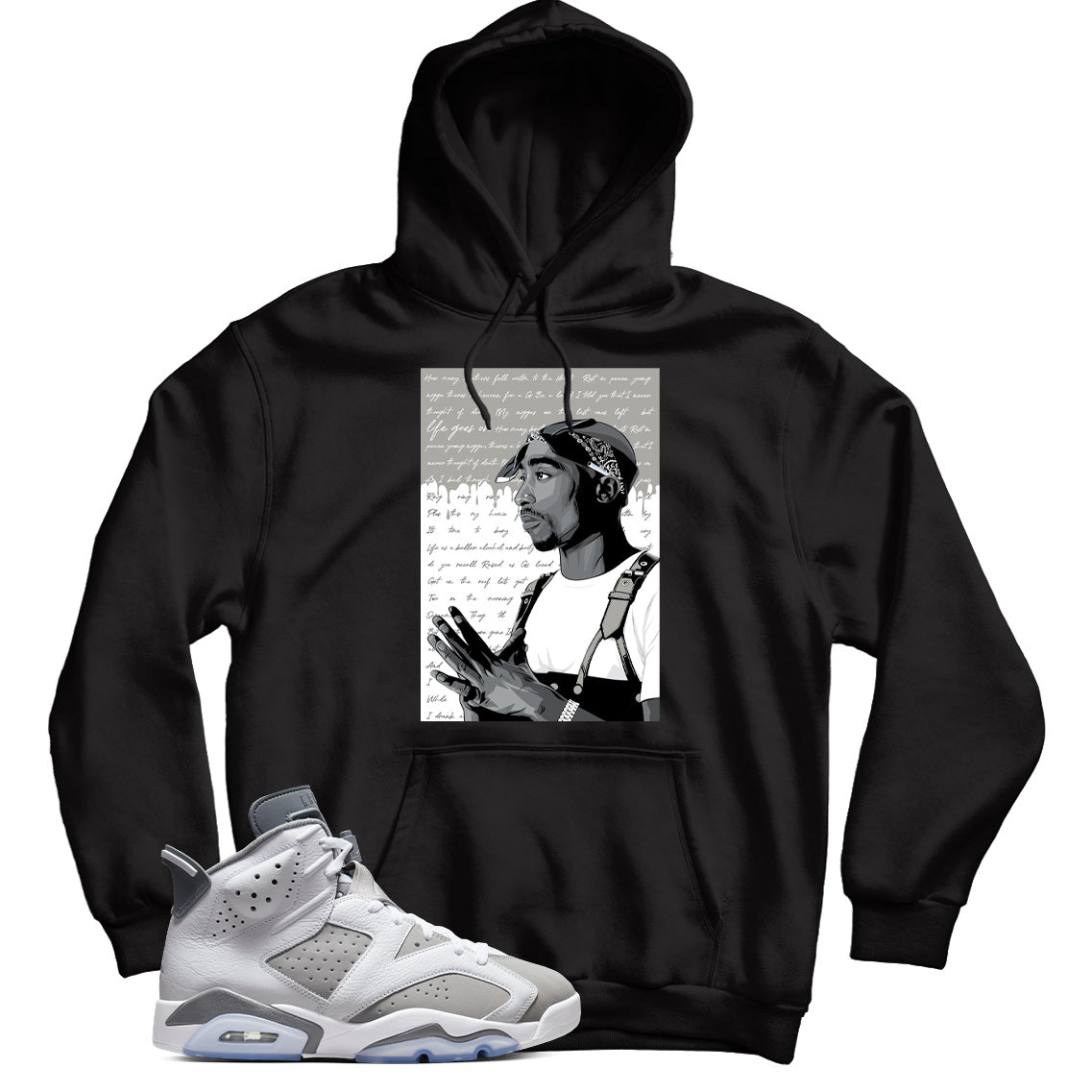 Jordan 6 Cool Grey hoodie