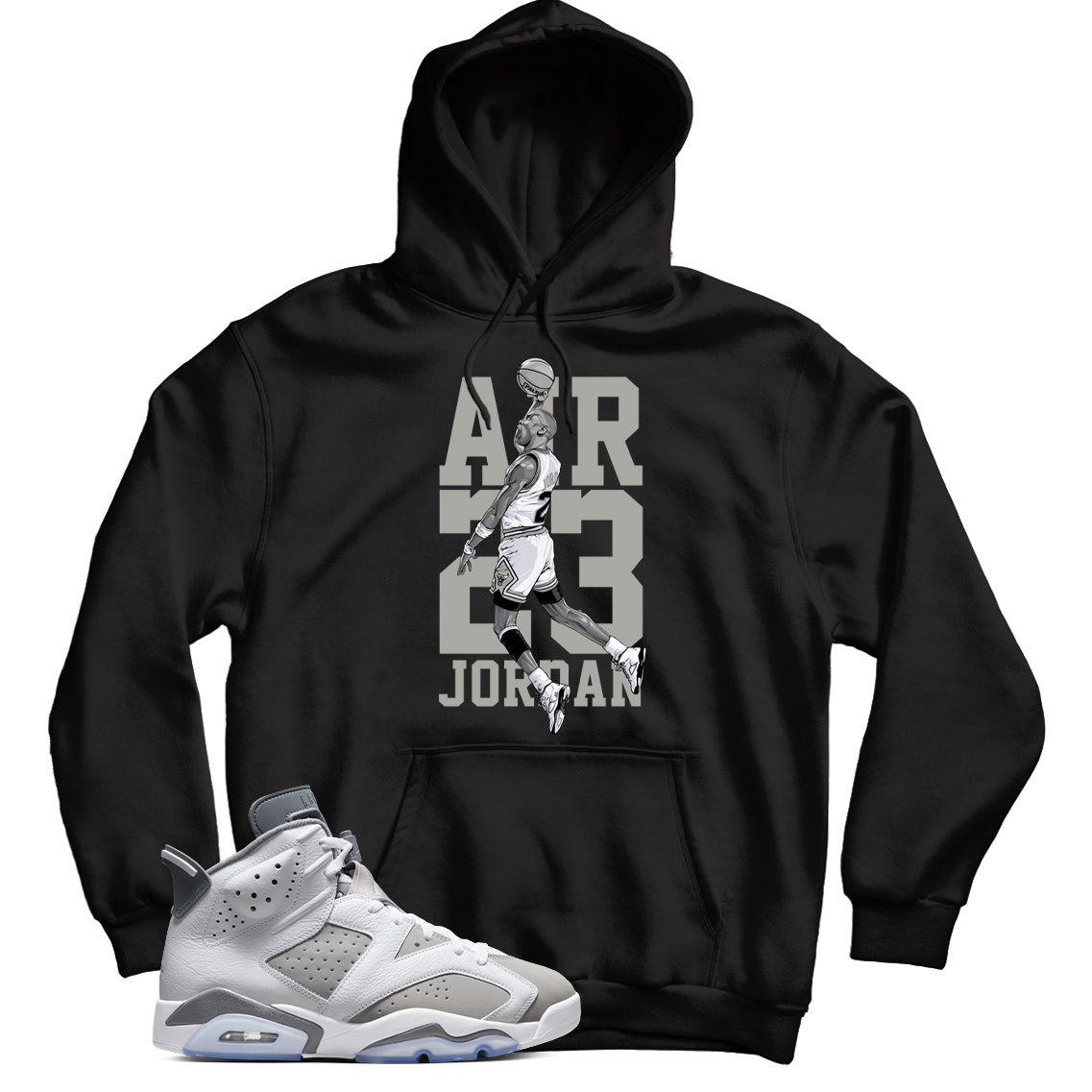 Jordan 6 Cool Grey hoodie
