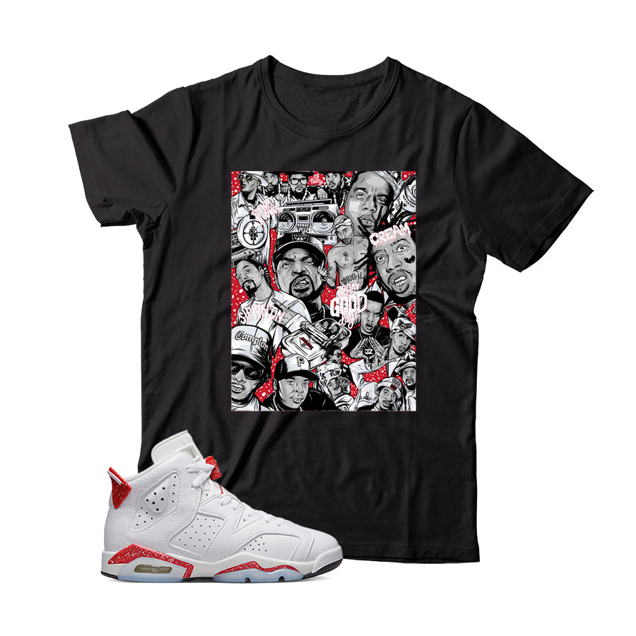 Jordan 6 Red Oreo shirt