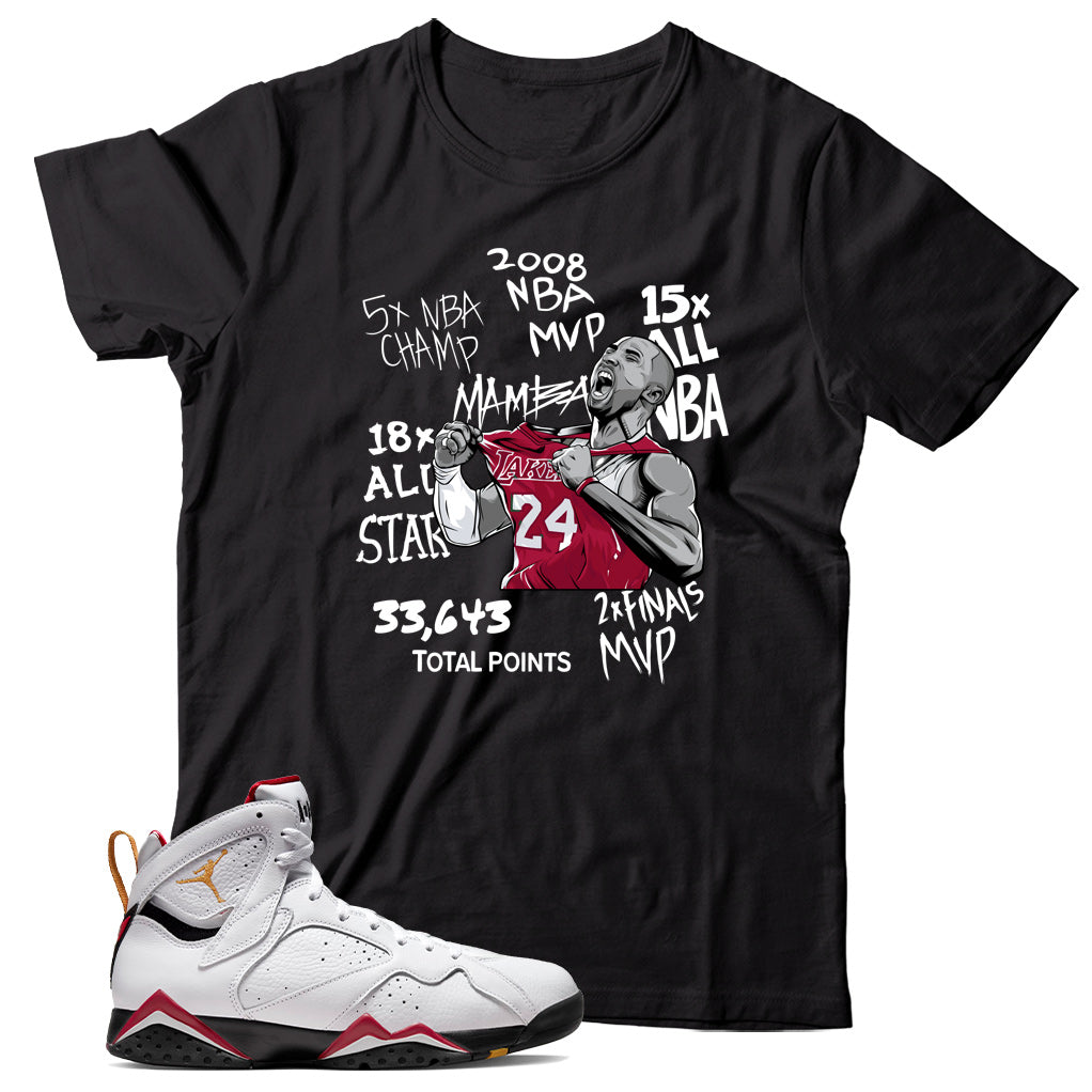 Jordan 7 Cardinal shirt