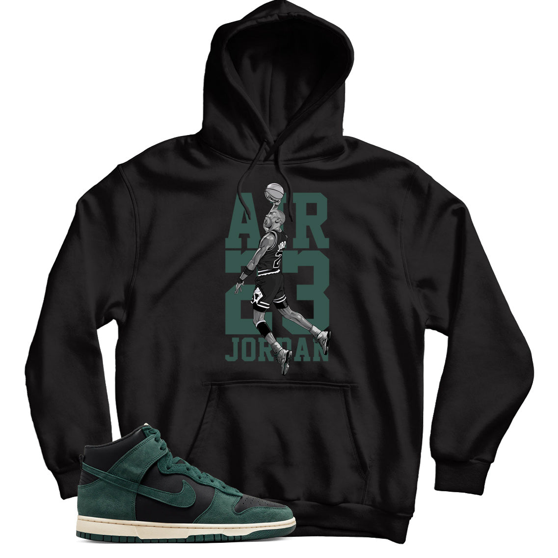 Nike Dunk High Faded Spruce hoodie