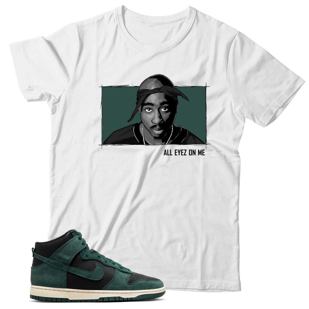 Nike Dunk High Faded Spruce shirt