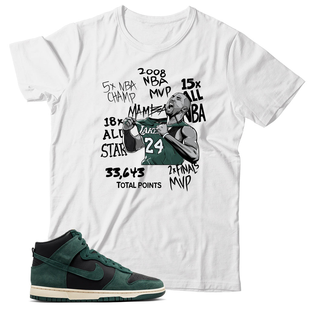 Dunk High Faded Spruce shirt