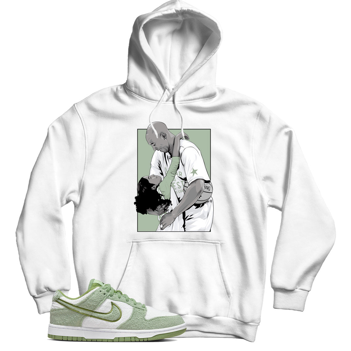 Dunk Low Honeydew hoodie