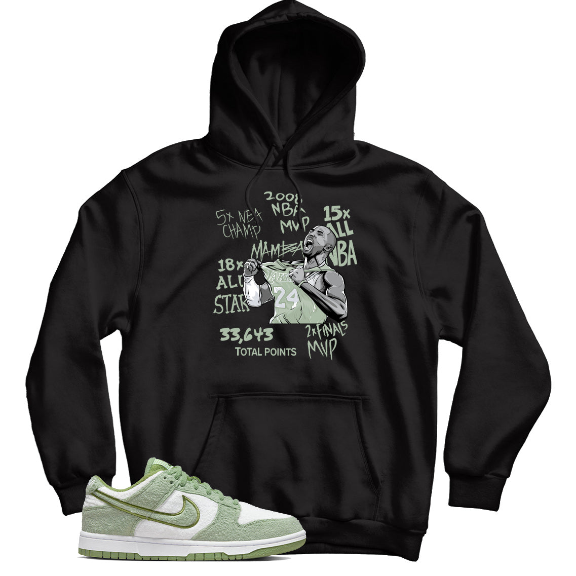 Dunk Low Honeydew hoodie