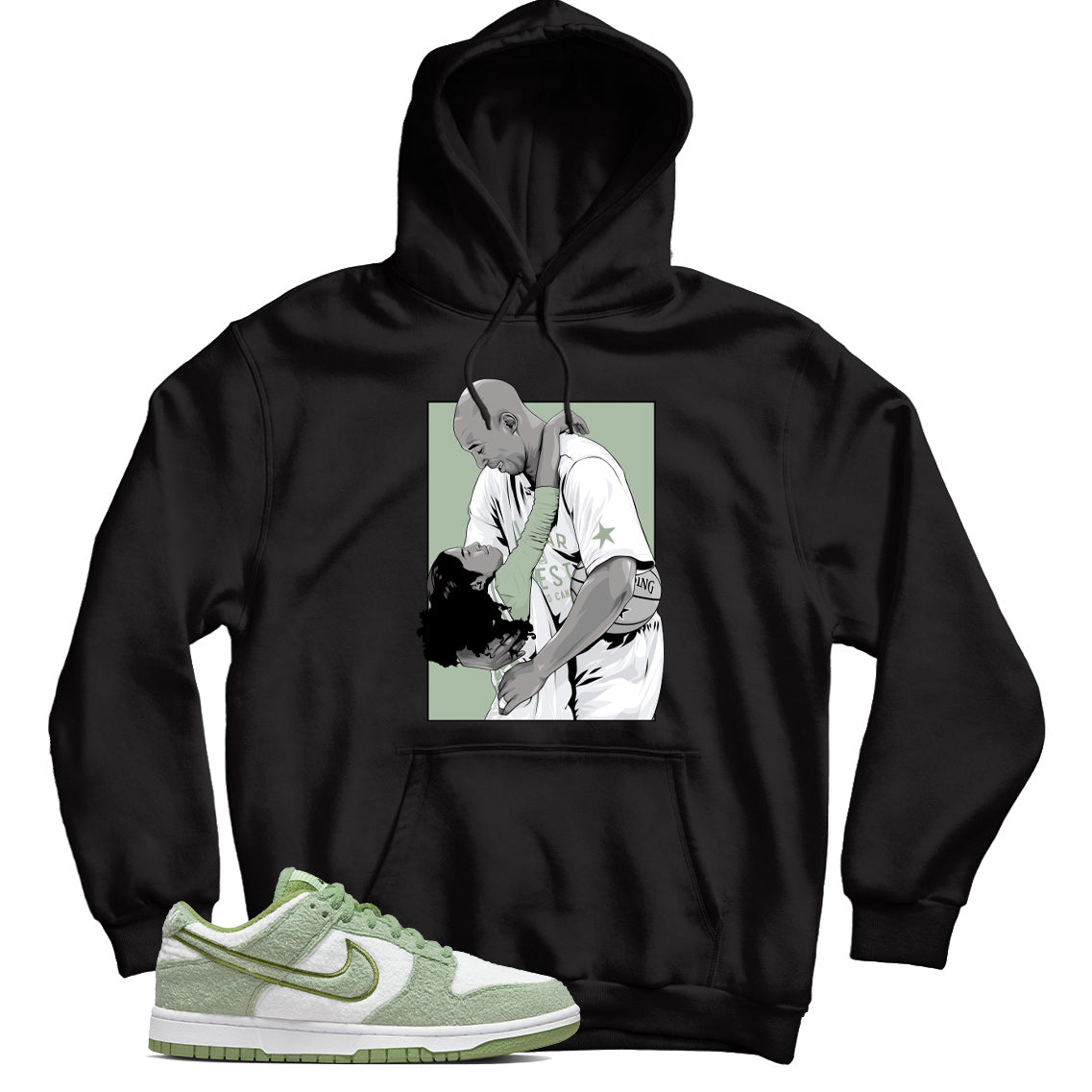 Dunk Low Honeydew hoodie