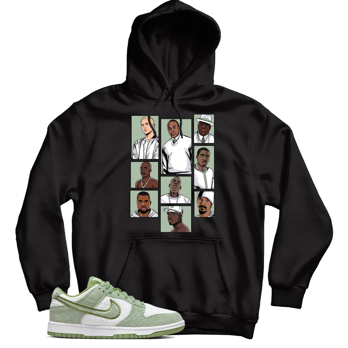 Dunk Low Honeydew hoodie