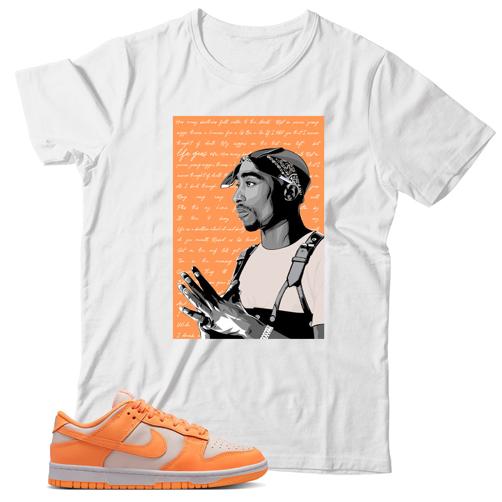 Nike Dunk Low Peach Cream shirt