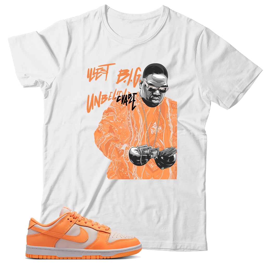 Nike Dunk Low Peach Cream shirt