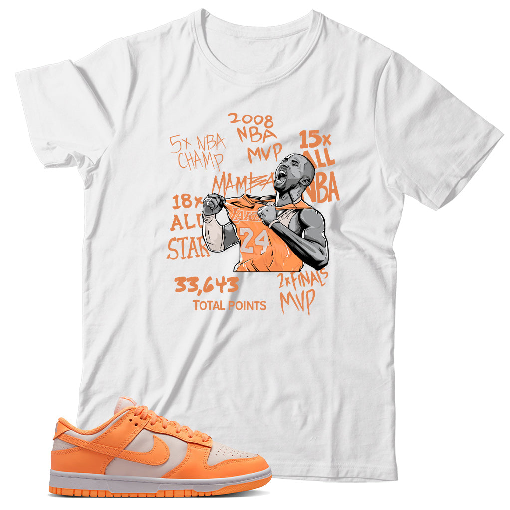Dunk Low Peach Cream shirt