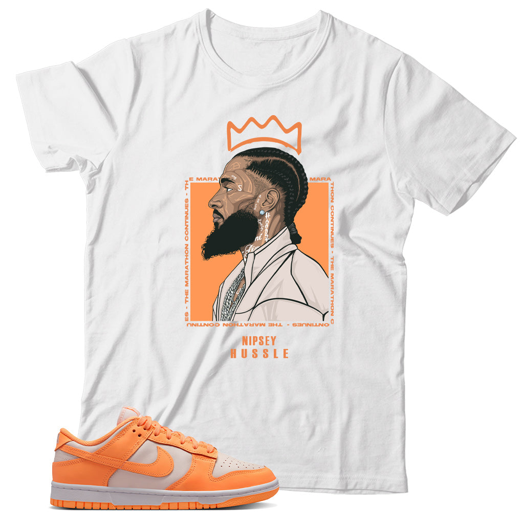 Peach Cream dunks shirt