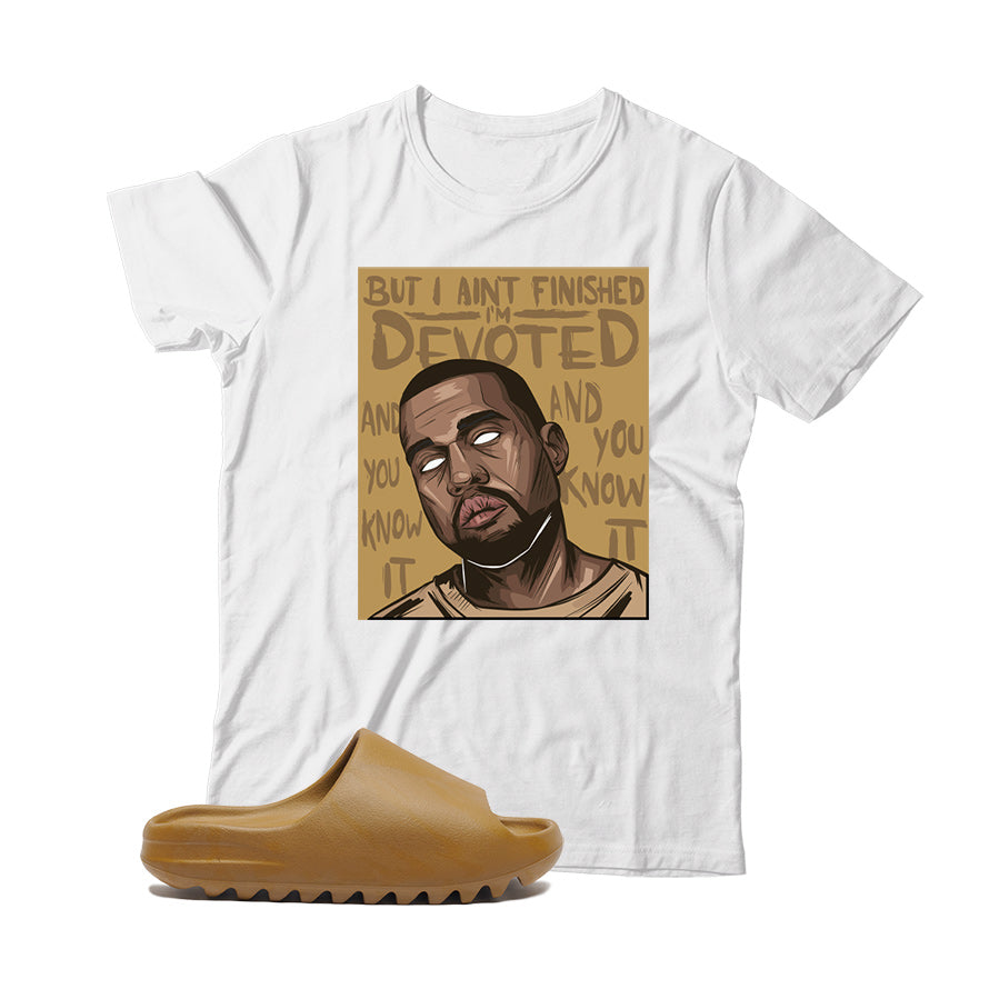 Yeezy Slide Ochre shirt