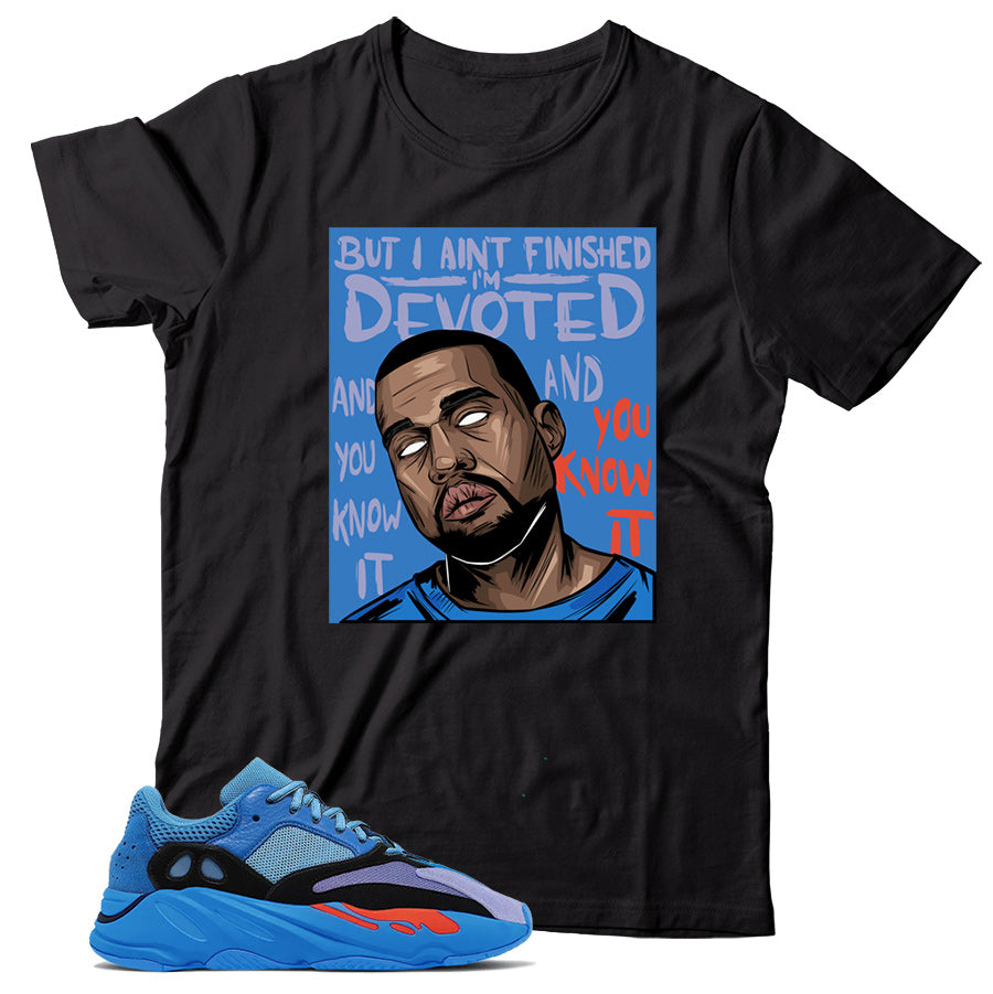 Yeezy 700 Hi Res Blue shirt