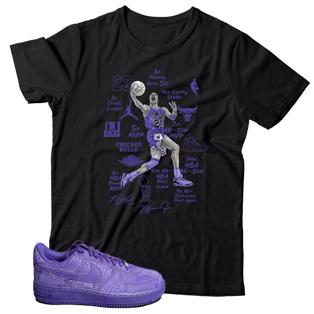 Air Force 1 Low Kobe Bryant Court Purple shirt
