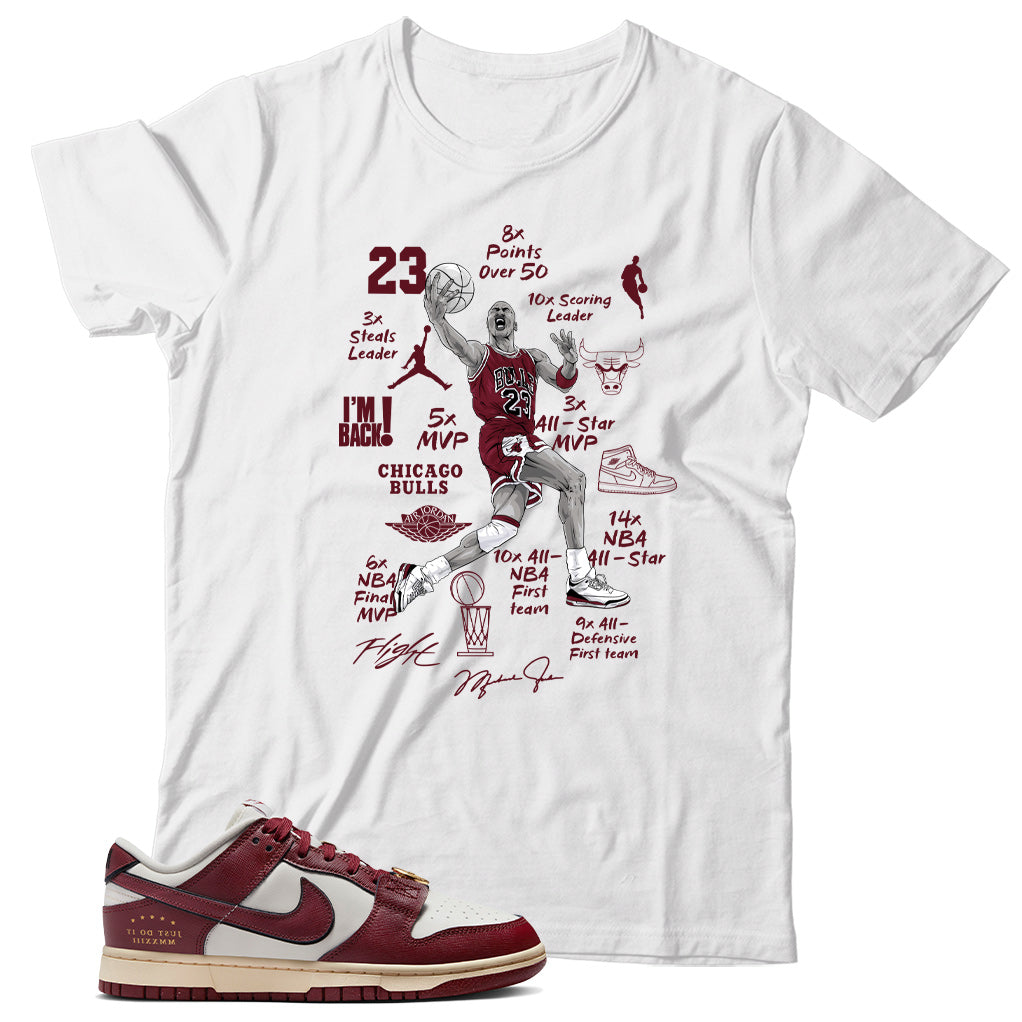 Dunk Low Just Do It Sail Team Red T-Shirt