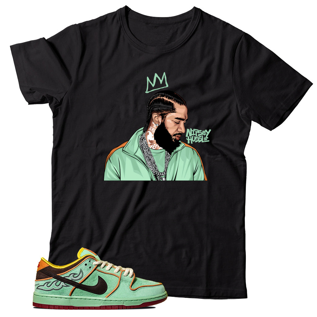 Dunk Low Rodeo Tourmaline shirt