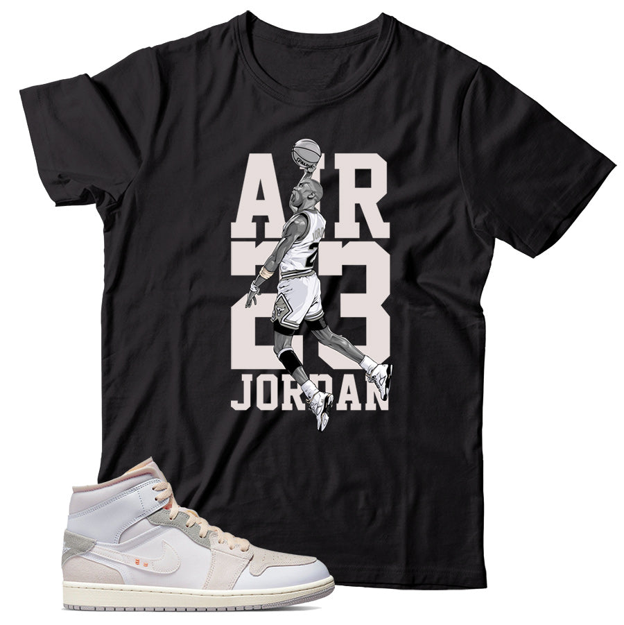 Jordan 1 Craft Inside Out White Grey T-Shirts
