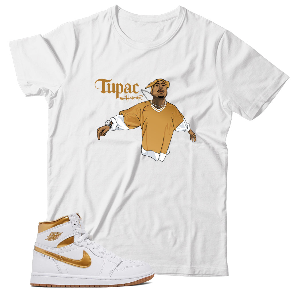 Jordan 1 Metallic Gold shirt