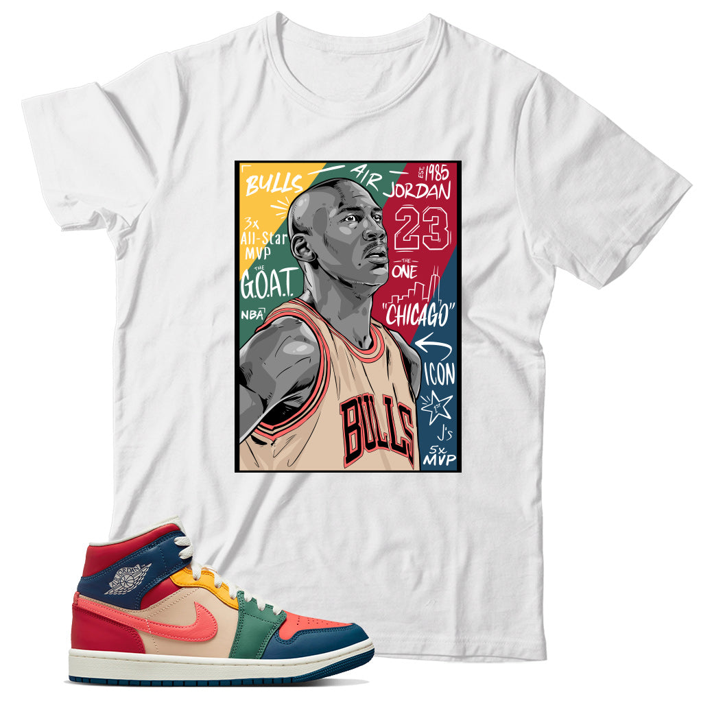Jordan 1 Multi Color T-Shirts