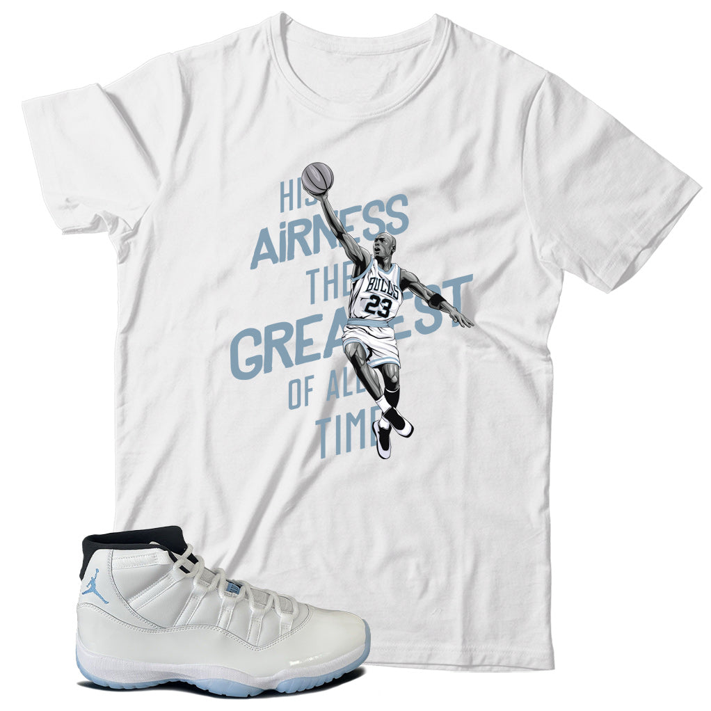 Jordan 11 Legend Blue shirt