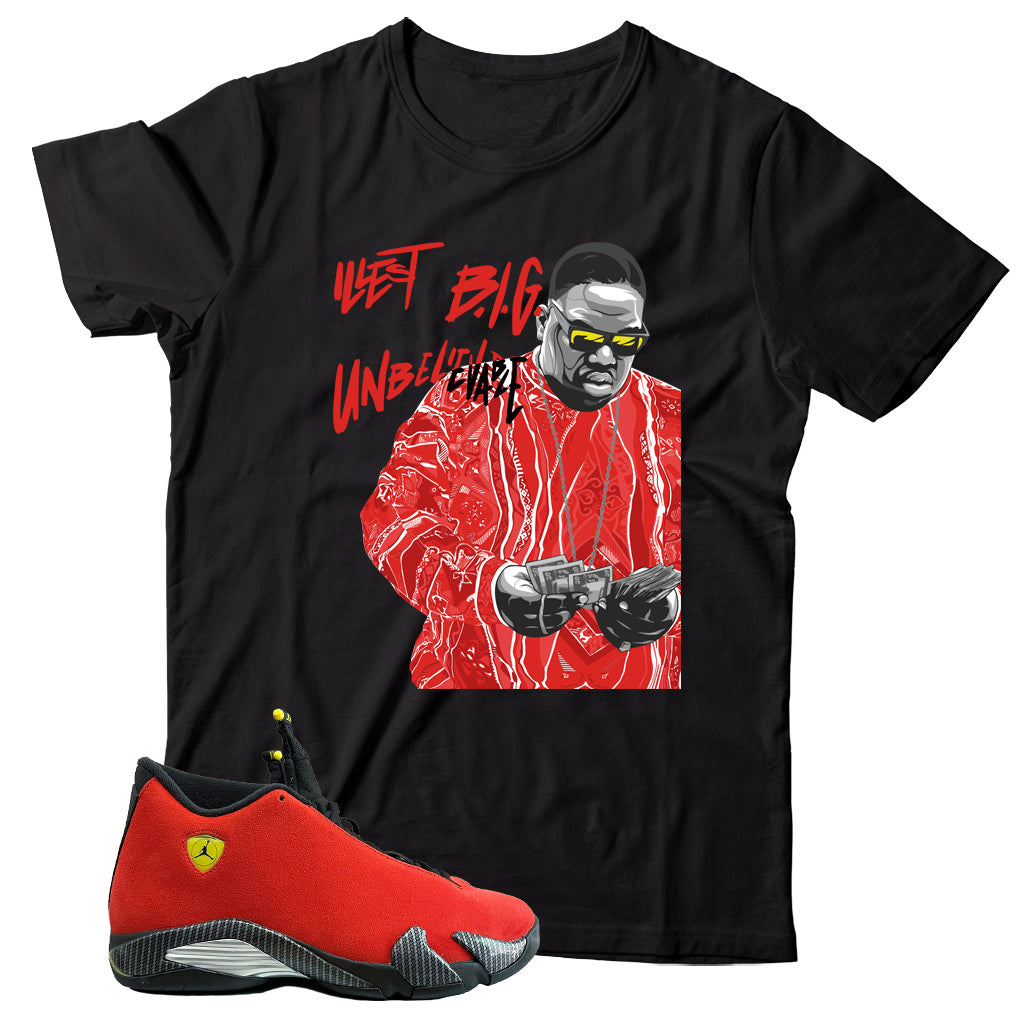 Jordan 14 Ferrari shirt