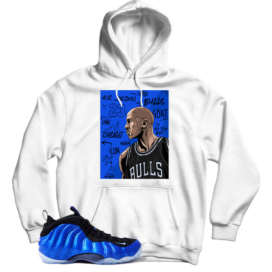 Air Foamposite One International Blue hoodie