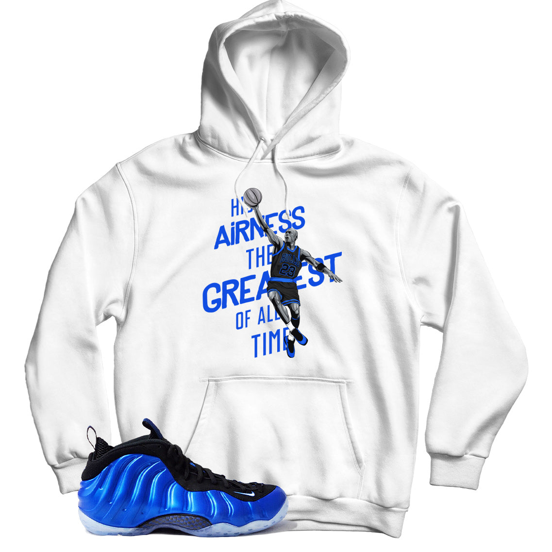 Air Foamposite One International Blue hoodie