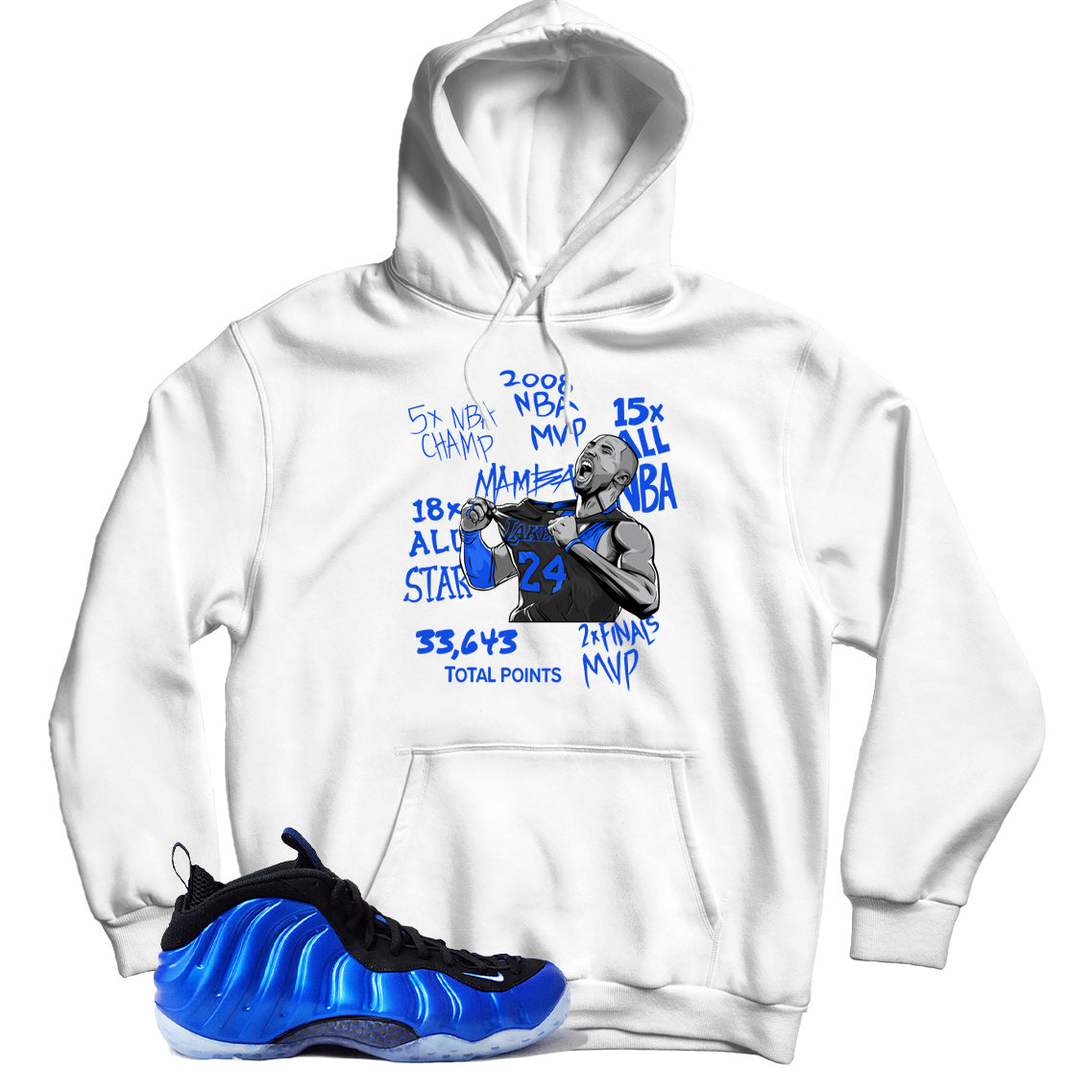 Air Foamposite One International Blue hoodie