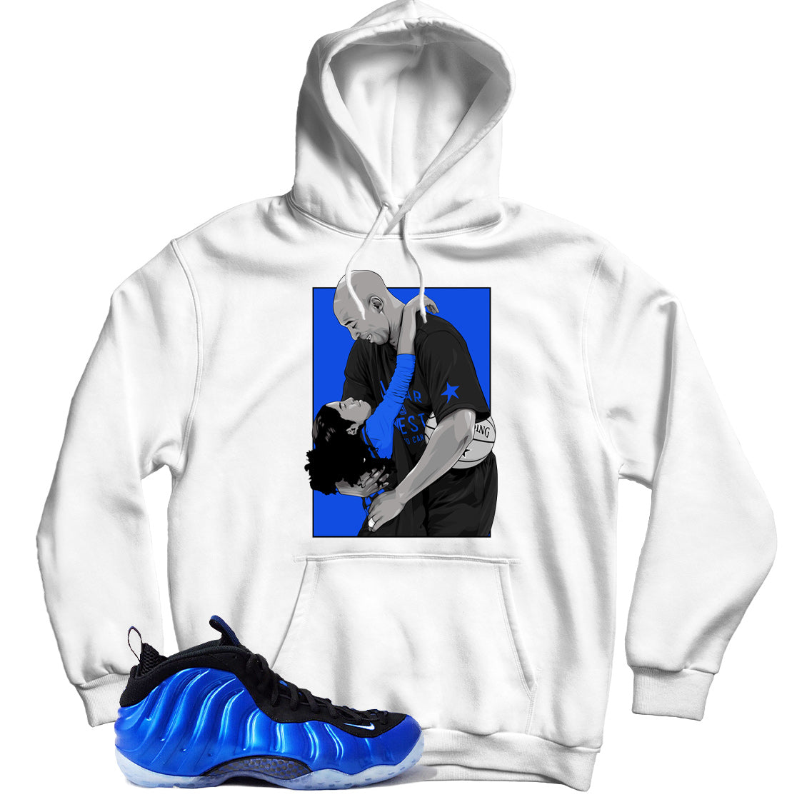 Air Foamposite One International Blue hoodie