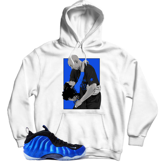 Air Foamposite One International Blue hoodie