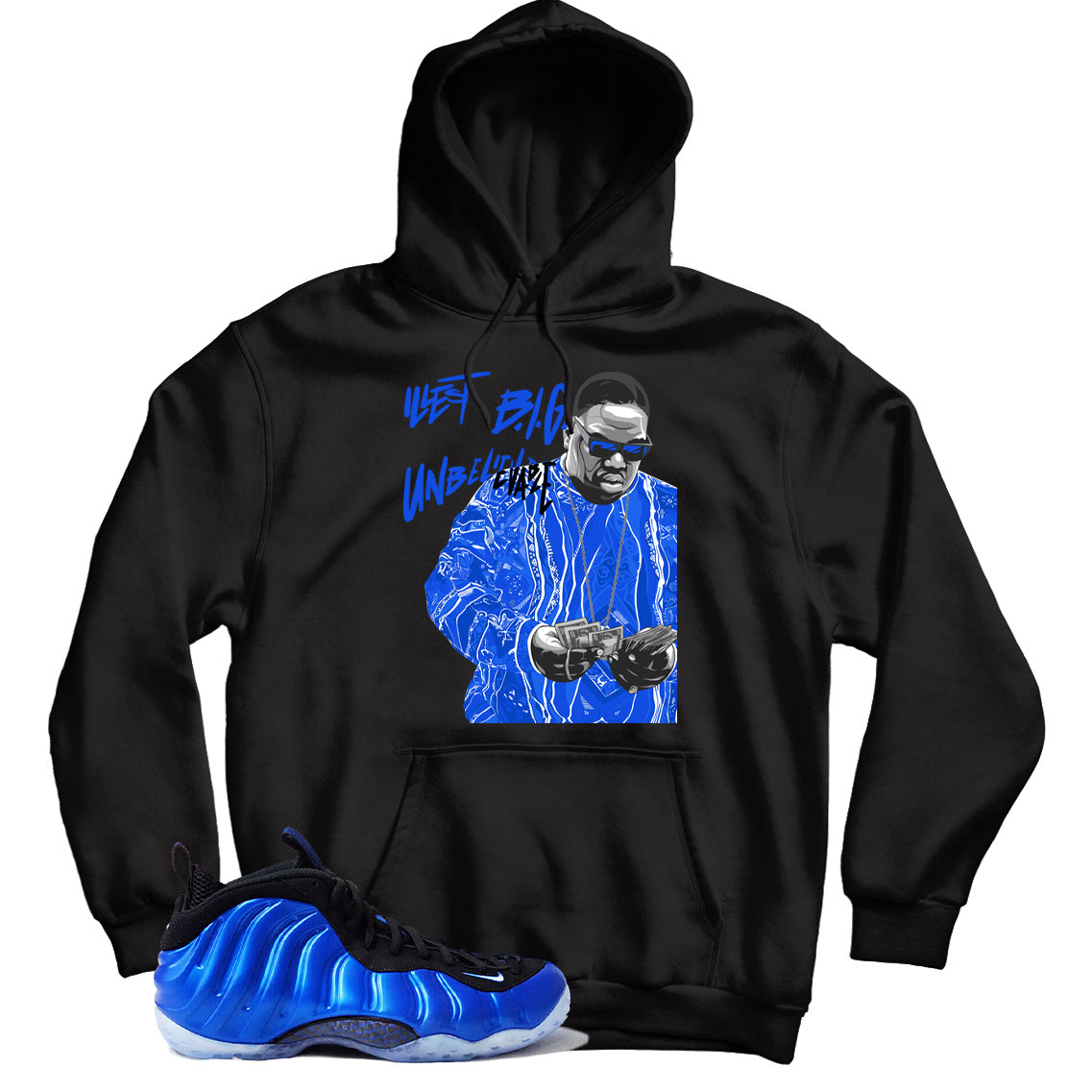 Nike Air Foamposite One International Blue hoodie