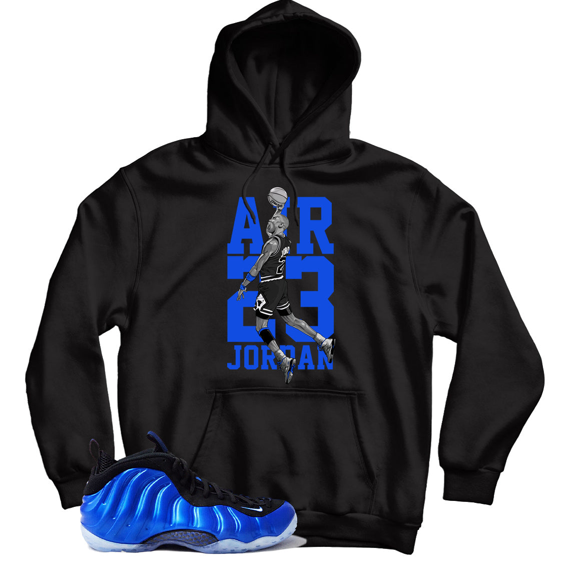 Nike Air Foamposite One International Blue hoodie