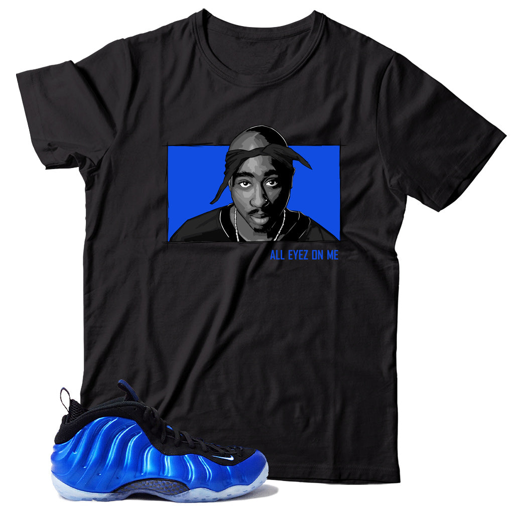 Nike Air Foamposite One International Blue shirt