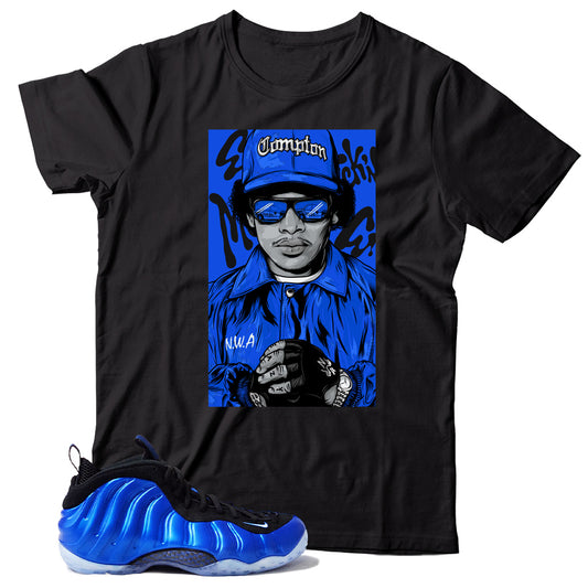 Air Foamposite One International Blue shirt