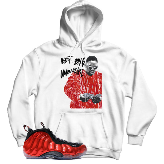 Foamposite One Metallic Red hoodie