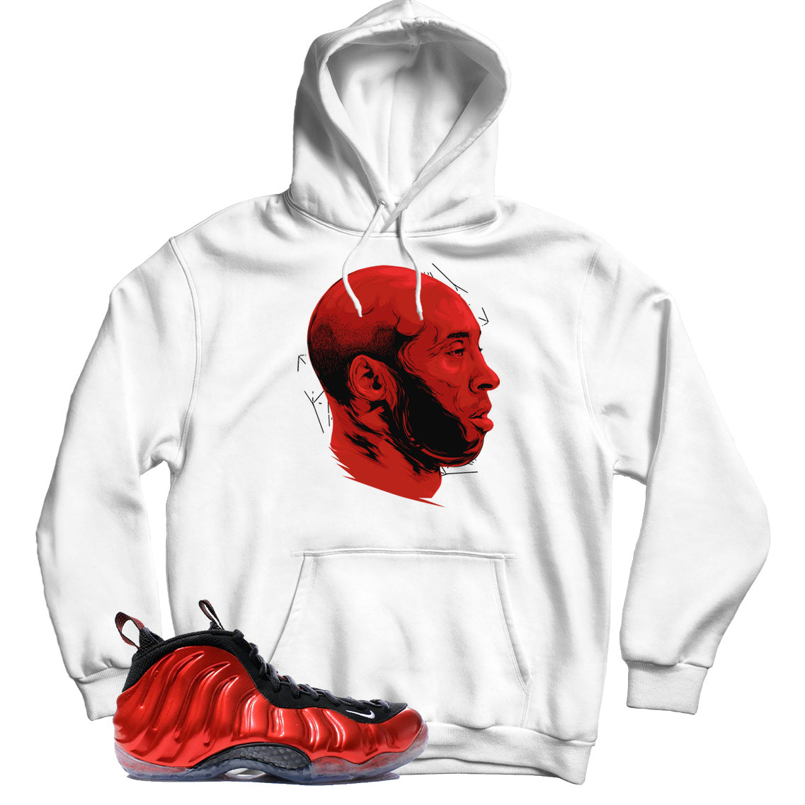 Foamposite One Metallic Red hoodie