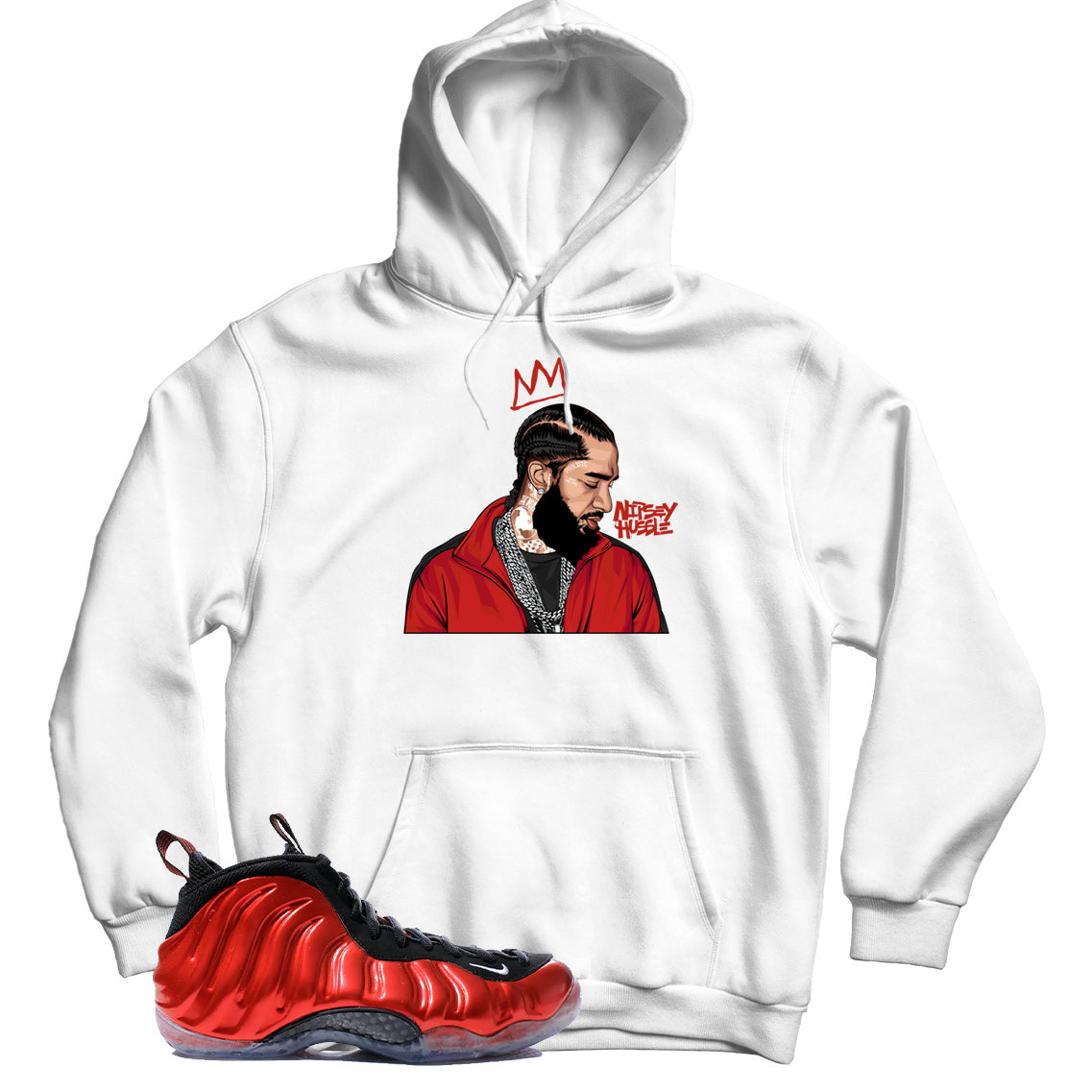 Foamposite Metallic Red hoodie