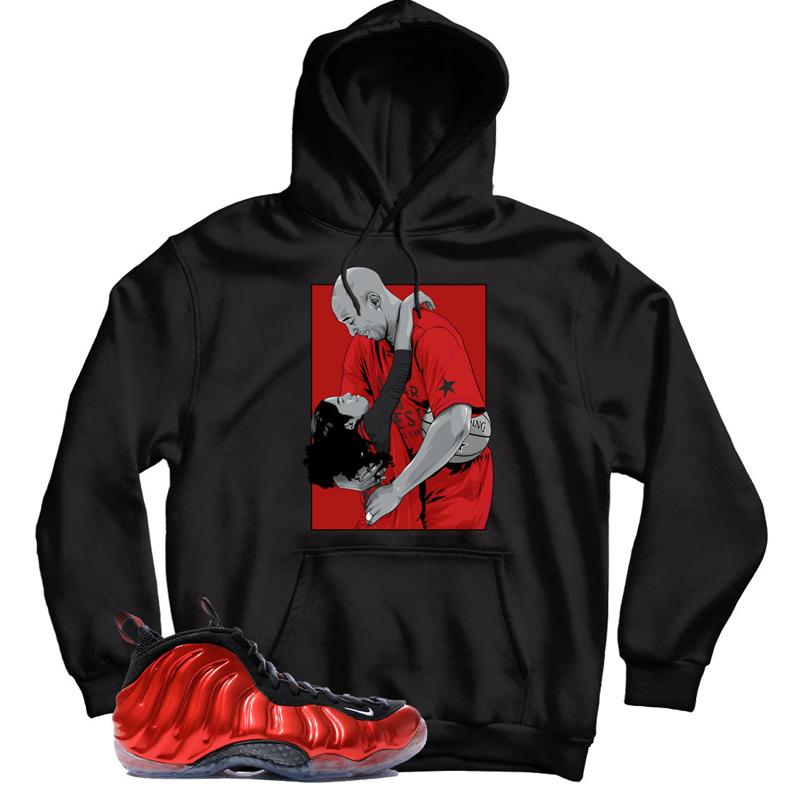 Foamposite Metallic Red hoodie