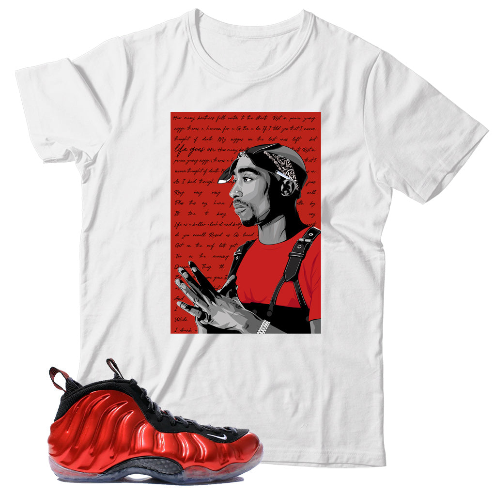 Foamposite One Metallic Red shirt