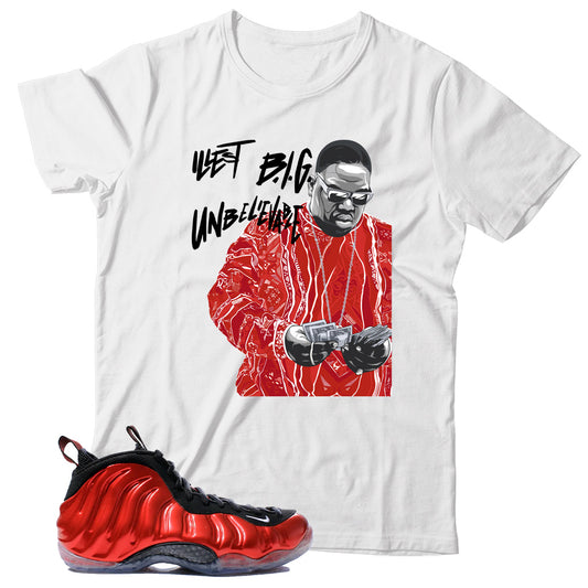 Foamposite One Metallic Red shirt