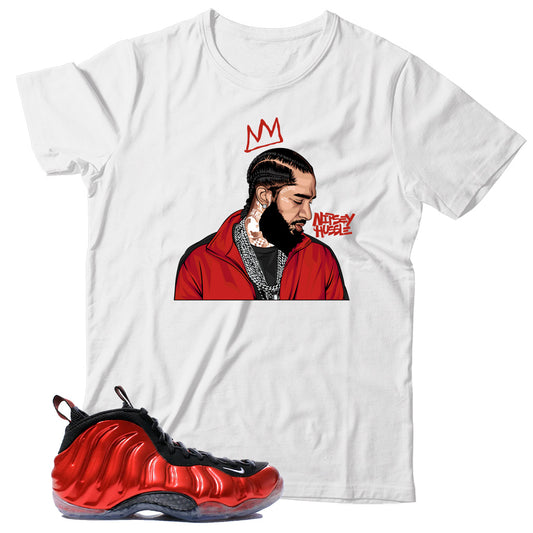 Foamposite Metallic Red shirt